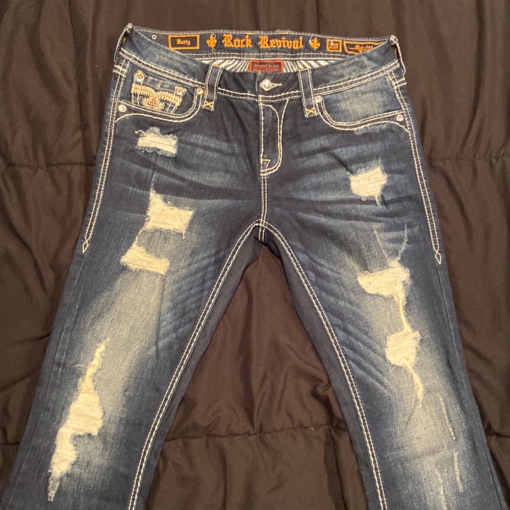Rock Revival Boot Cut Mid-rise (Betty) Excellent Condition